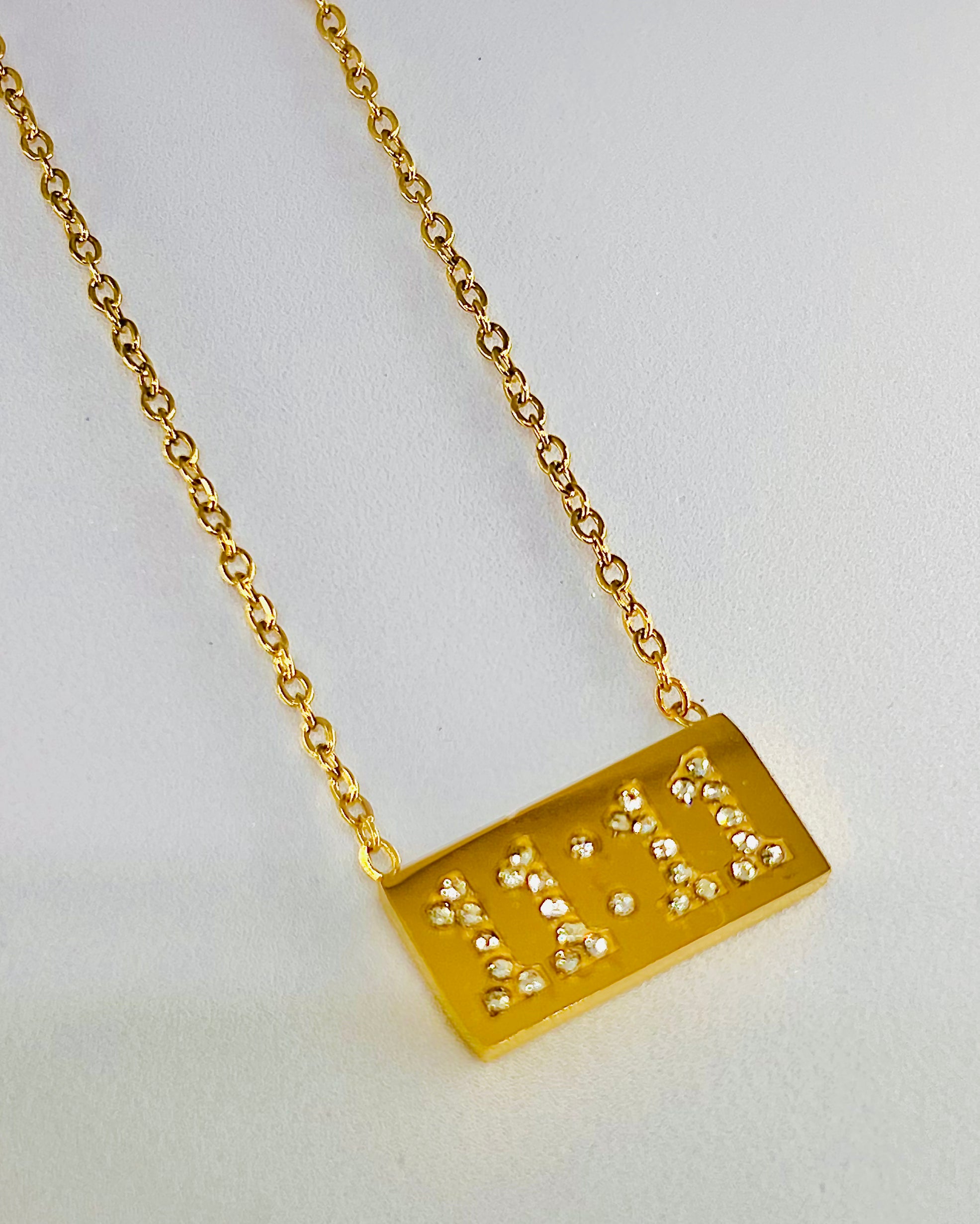 11:11 With Stone Lucky Necklace